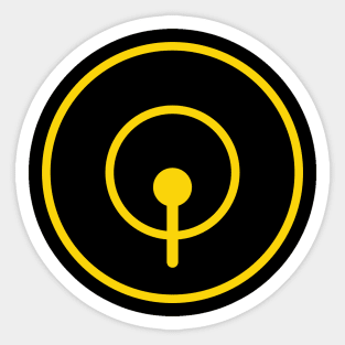 Drum Icon for Electronic Musician Sticker